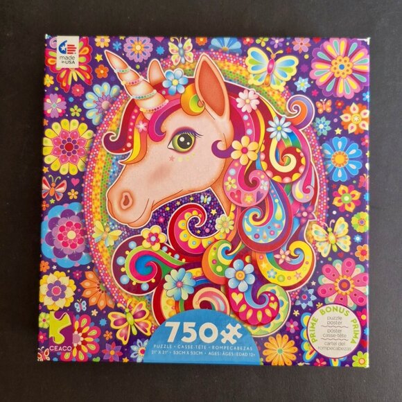 750 Piece "Groovy Animals" Jigsaw Puzzle - Picture 1 of 4